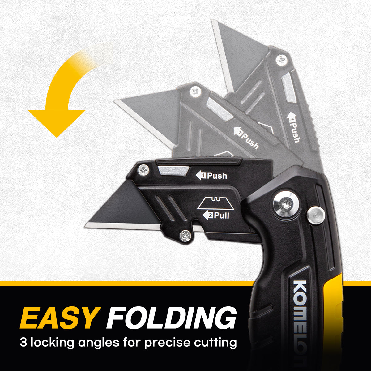 KOMELON FOLDING UTILITY KNIFE - Cutter knife - Detroitdiamondtools
