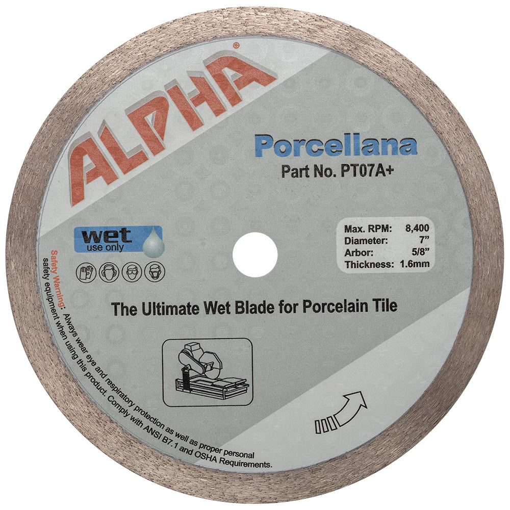 Alpha Porcellana Diamond Tile Blade