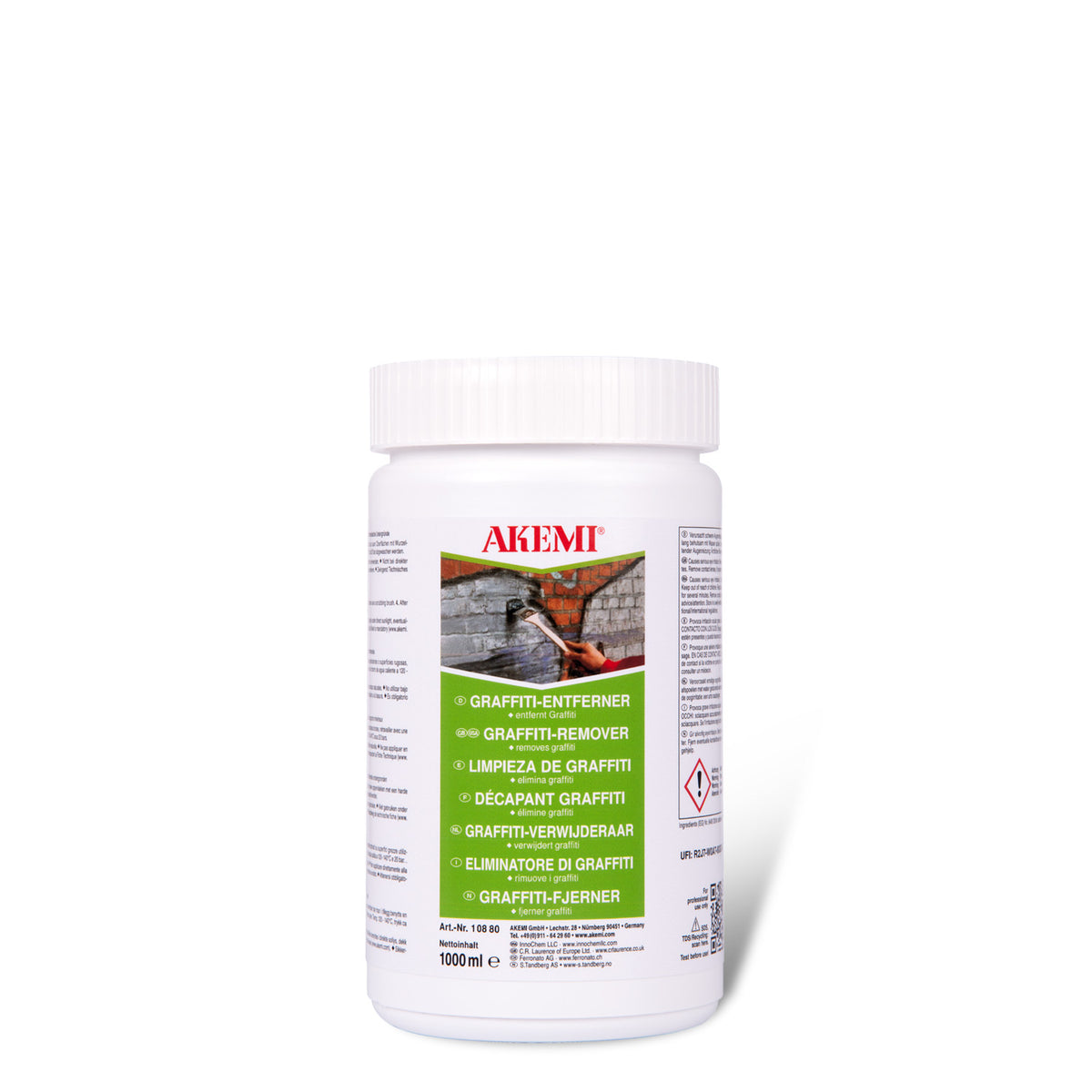 AKEMI® GRAFFITI REMOVER – PROFESSIONAL-GRADE CLEANING GEL