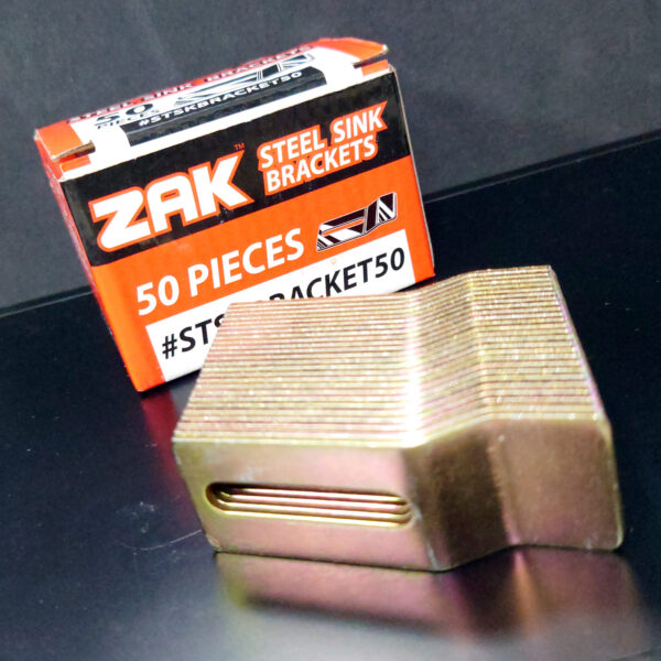 ZAK⢠STEEL SINK BRACKETS (BOX OF 50)