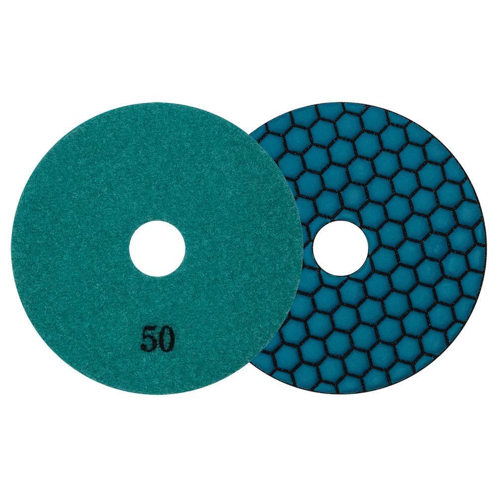 diamond vantage 7 step hexagon dry pads - detroitdiamondtools