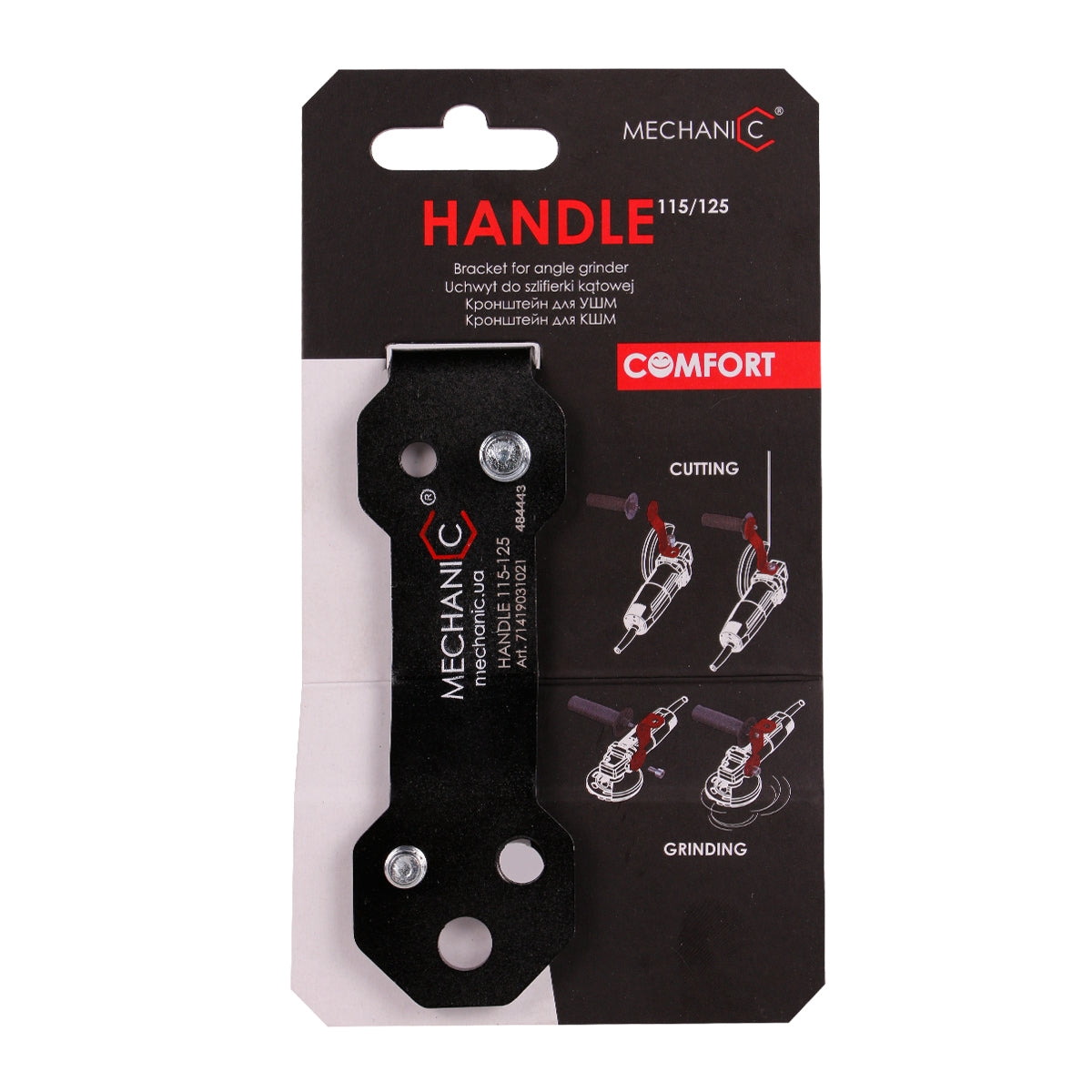 ERGONOMIC ANGLE GRINDER HANDLE 4.5"–5" – ANTI-VIBRATION COMFORT GRIP
