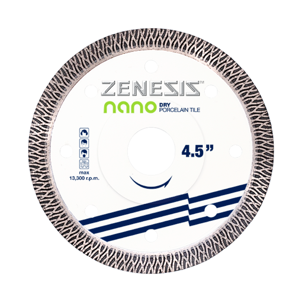 ZENESIS™ NANO DRY PORCELAIN BLADE 4.5 - Detroitdiamondtools