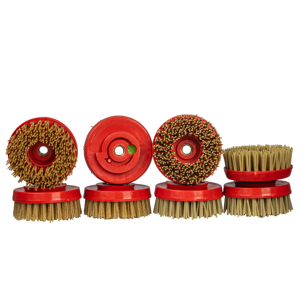 DDT 4" DIAMOND ANTIQUING BRUSH 5/8 - 11 THREAD - Detroitdiamondtools