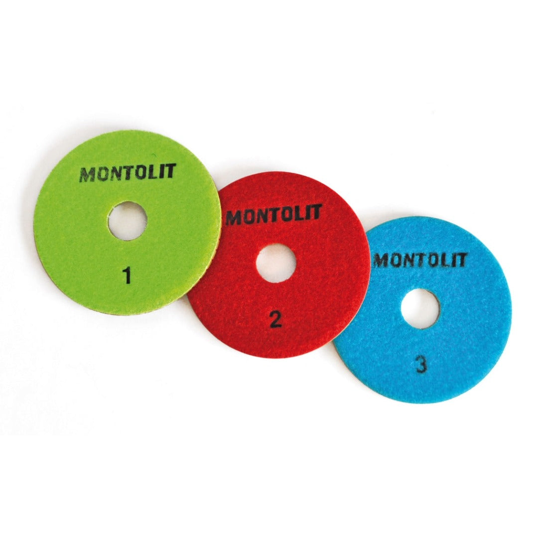 MONTOLIT 3 STEP POLISHING PAD KIT