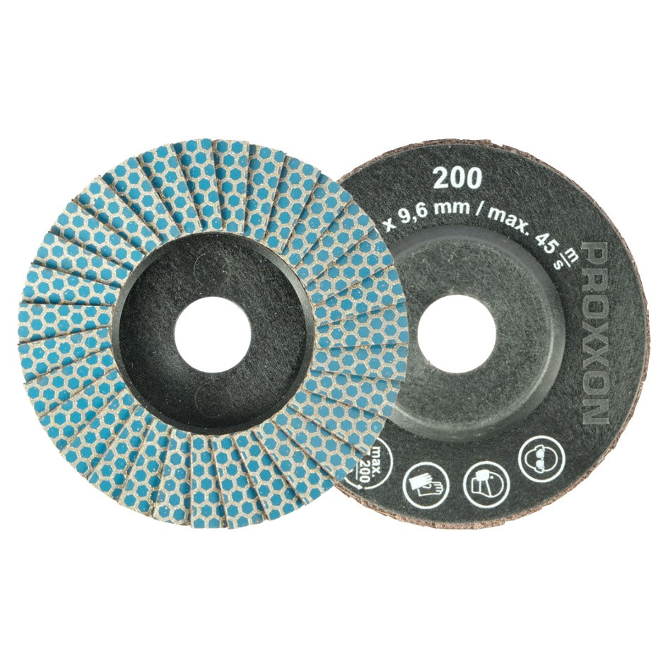 PROXXON INC DIAMOND-COATED FLAP DISCS FOR LHW/E AND LHW/A PACK OF 2