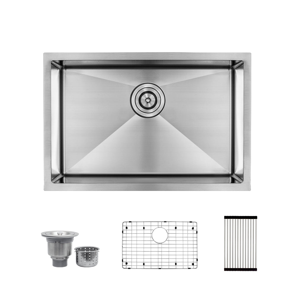 25″ MODERN STAINLESS STEEL UNDERMOUNT KITCHEN SINK | R25R