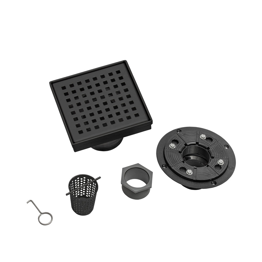 SQUARE SHOWER DRAIN - GRATED DESIGN