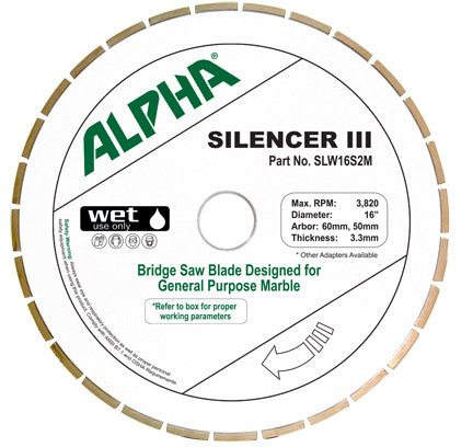 Alpha Silencer III Marble Blade - detroitdiamondtools