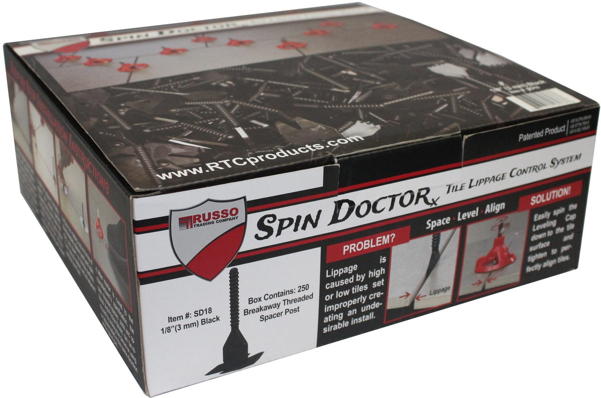 RTC Spin Doctor 1/8" Base 250/PC Tile Leveling Systems - Detroitdiamondtools