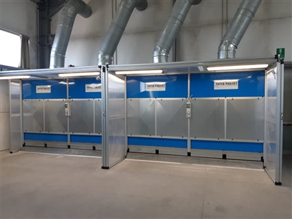 WEHA 13' (4 METER) AUTOMATIC DRY DUST COLLECTOR BOOTH SYSTEM