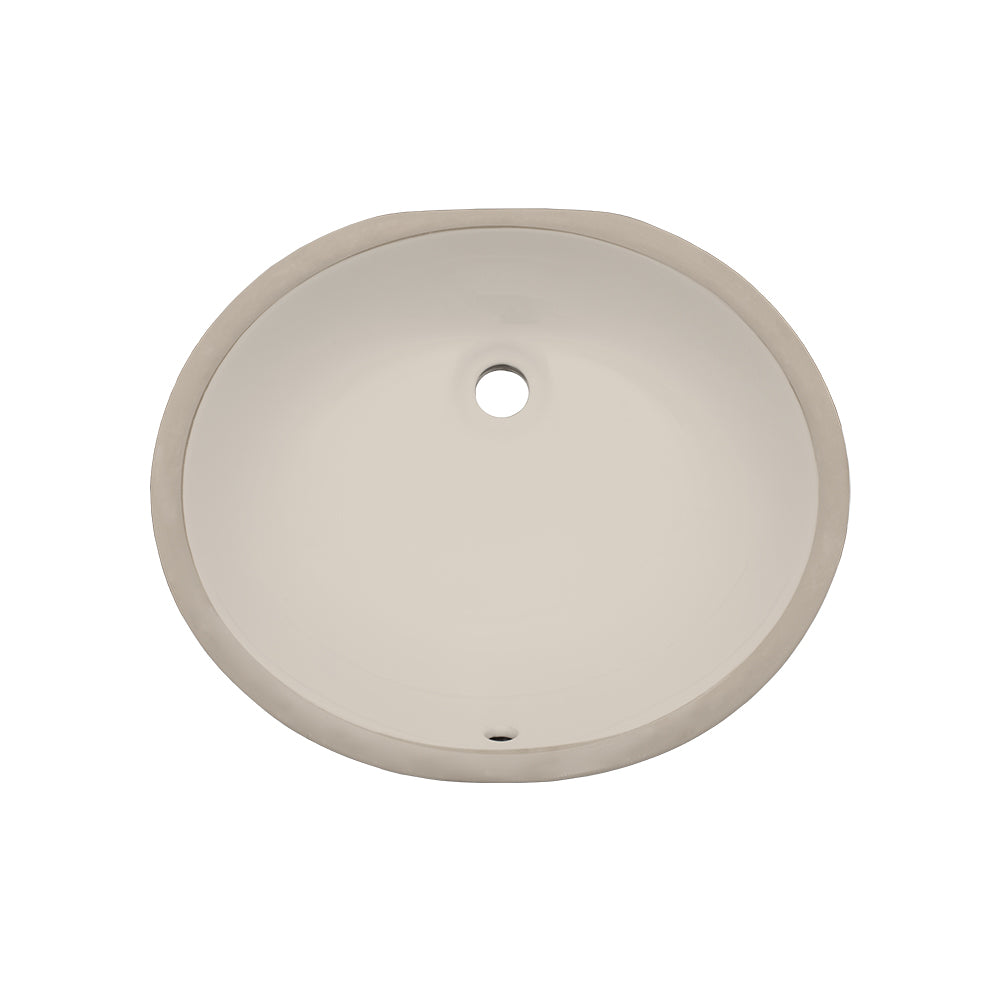 PORCELAIN UNDERMOUNT OVAL SINK UO1512 - Detroitdiamondtools
