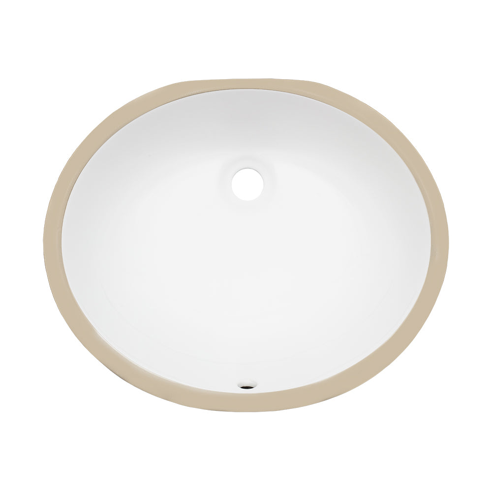 PORCELAIN UNDERMOUNT OVAL SINK - Detroitdiamondtools