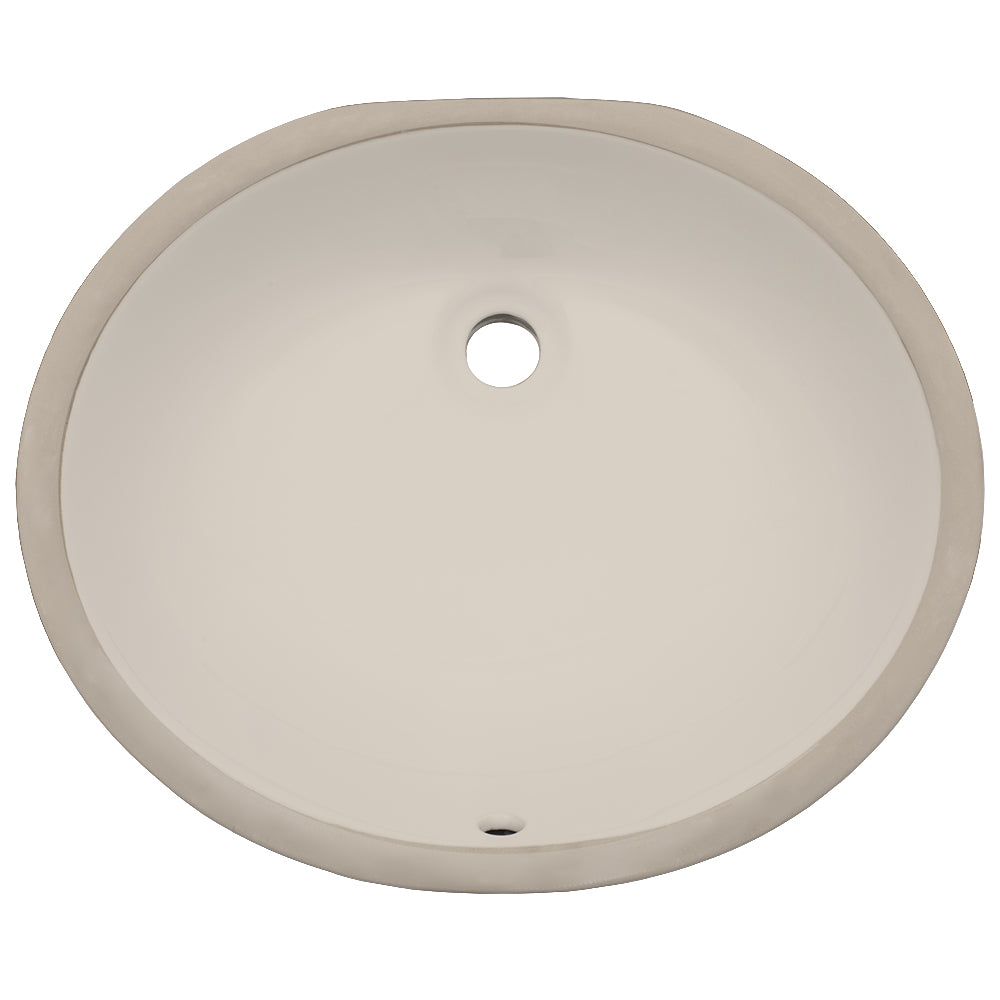 PORCELAIN UNDERMOUNT OVAL SINK UO1714 - Detroitdiamondtools