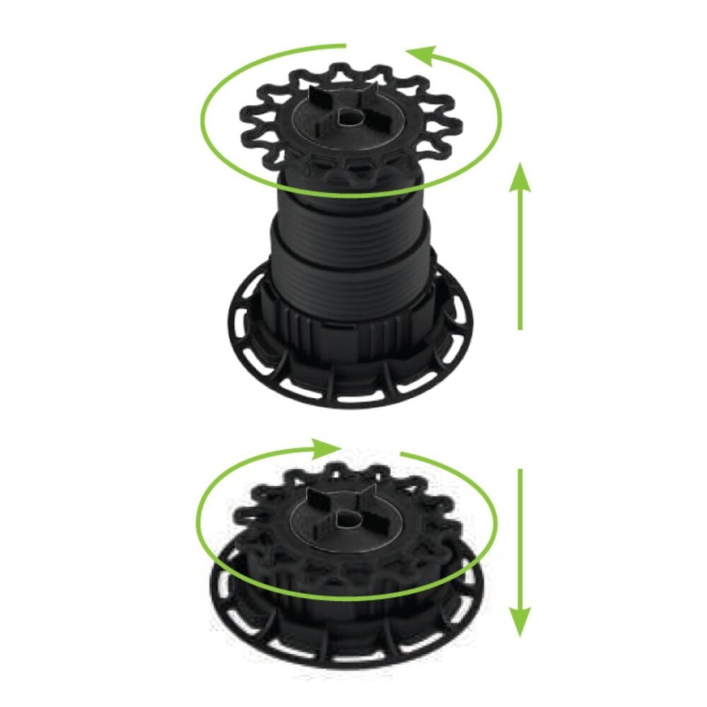 LATICRETE NXT® PEDESTAL MAX 45MM–145MM – ADJUSTABLE RAISED DECK & PAVER SUPPORT