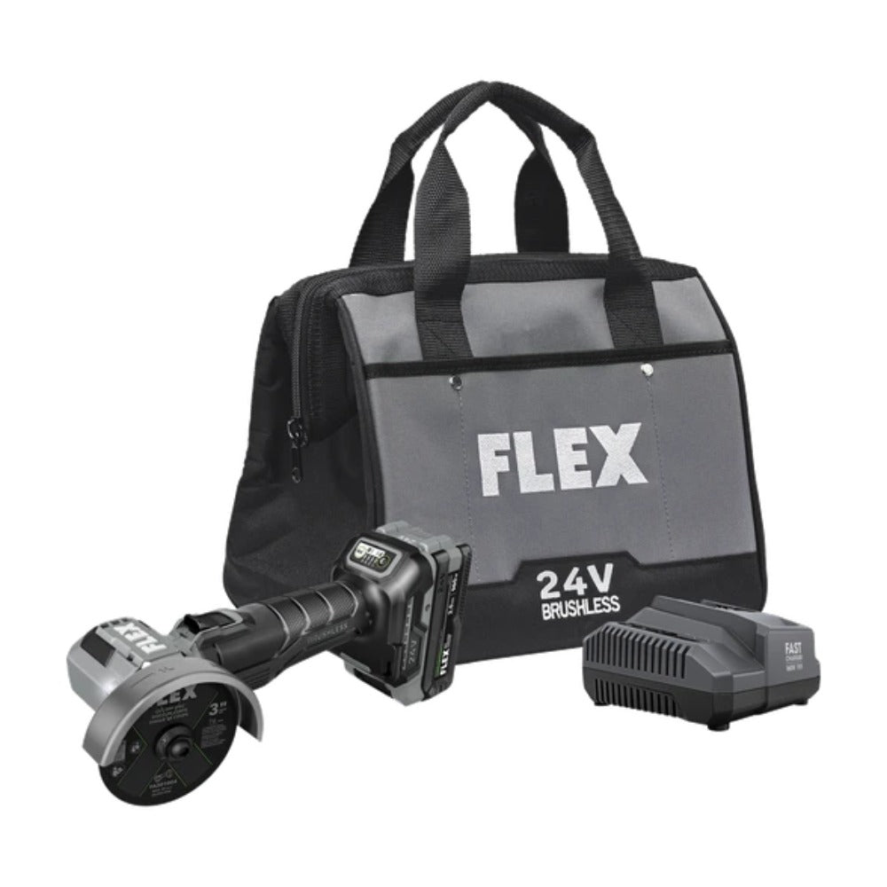 FLEX 24V 3″ MINI GRINDER & CUT-OFF TOOL KIT – FX3111A-1K