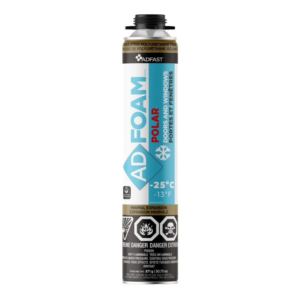 ADFAST 1825 ADFOAM POLAR GUN GRADE INSULATING FOAM -13°F LOW EXPANSION 30.7 OZ