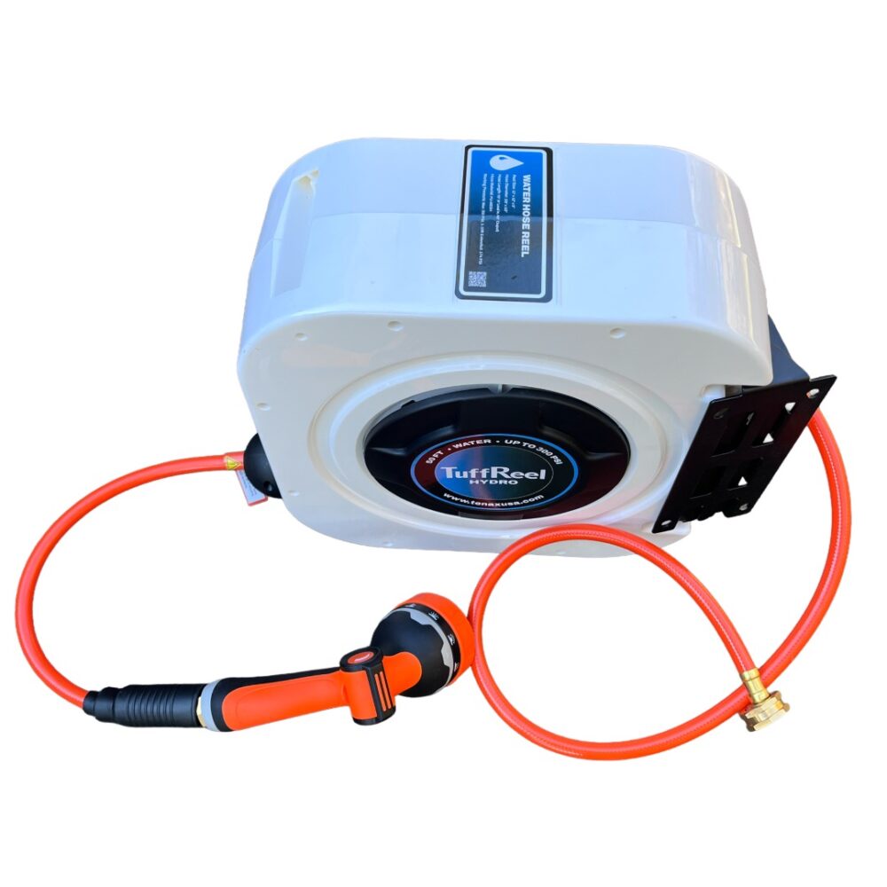 TUFFREEL HYDRO 50 FT RETRACTABLE WATER HOSE REEL