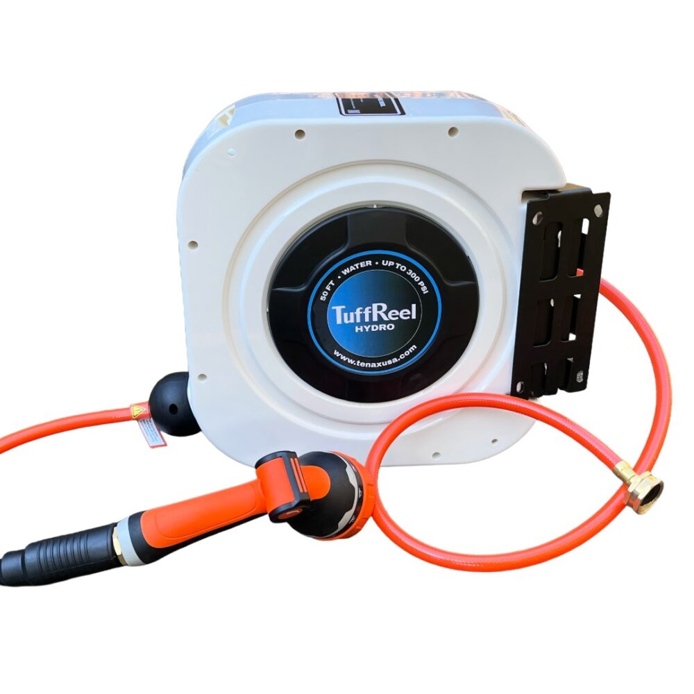 TUFFREEL HYDRO 50 FT RETRACTABLE WATER HOSE REEL