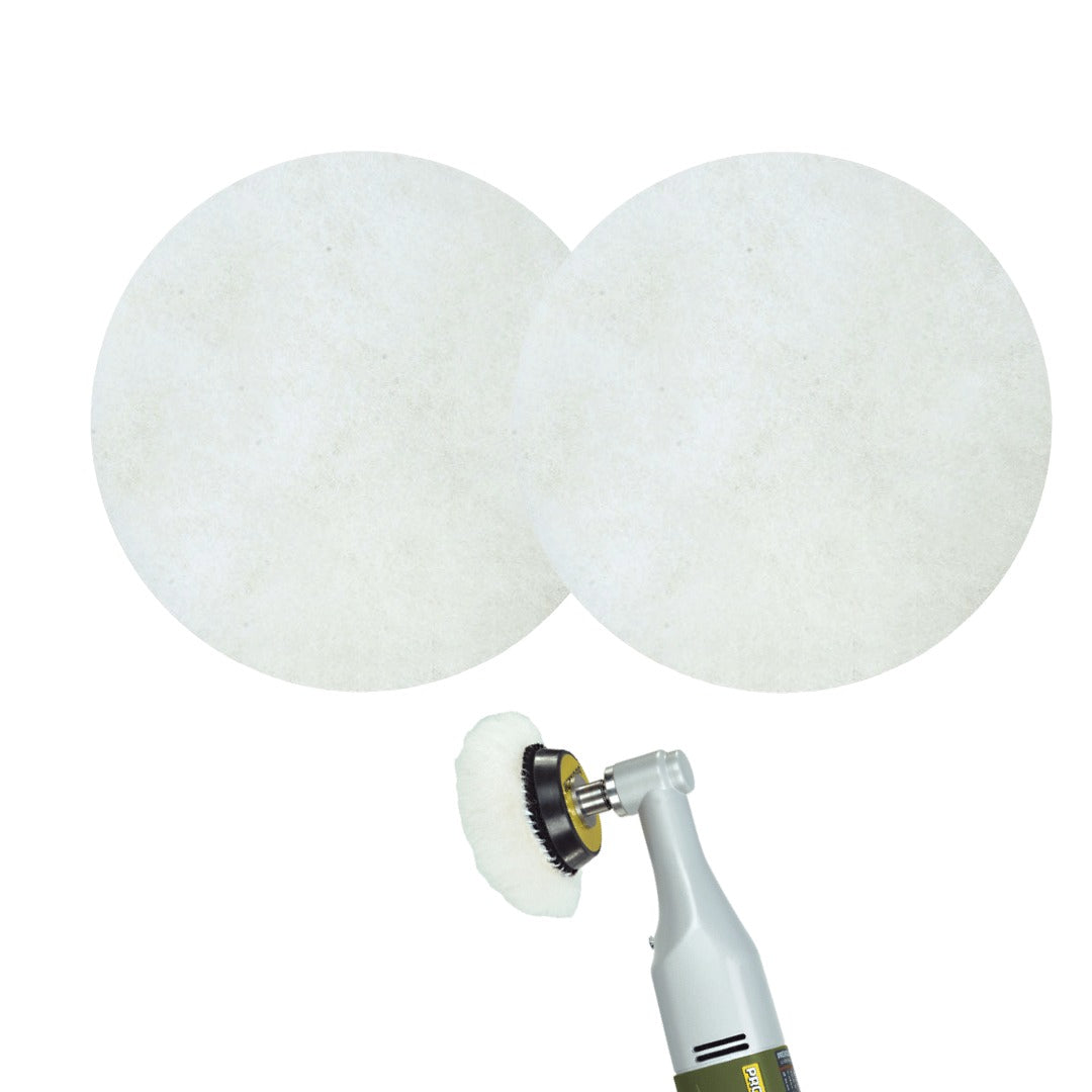 PROXXON 2" LAMBS WOOL POLISHING DISC – 2 PACK