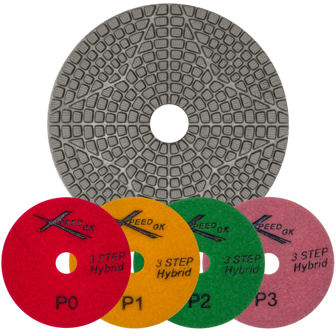 XPEED 3 STEP POLISHING PAD - STAR SHAPE - Detroitdiamondtools