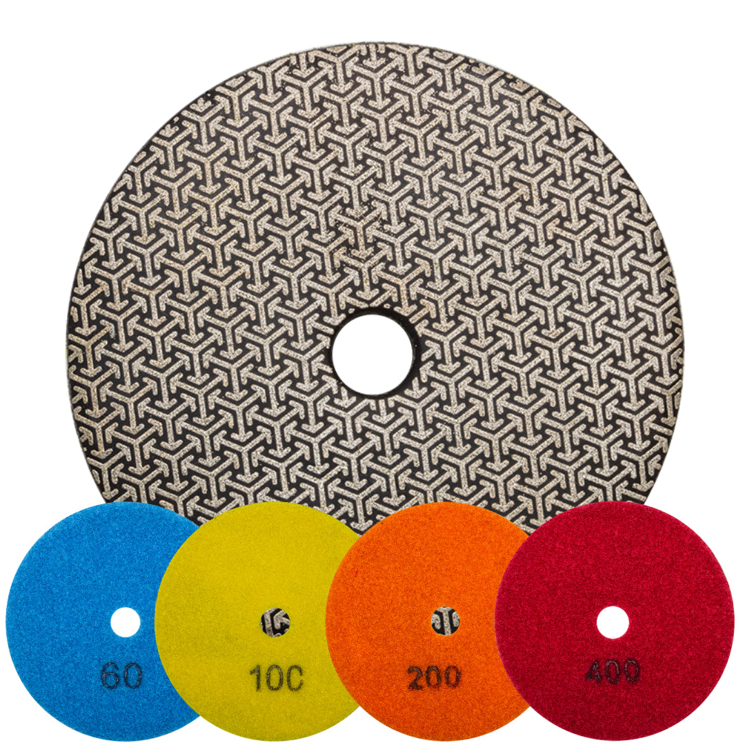 DDT 4" ELECTROPLATED POLISHING PADS - detroitdiamondtools