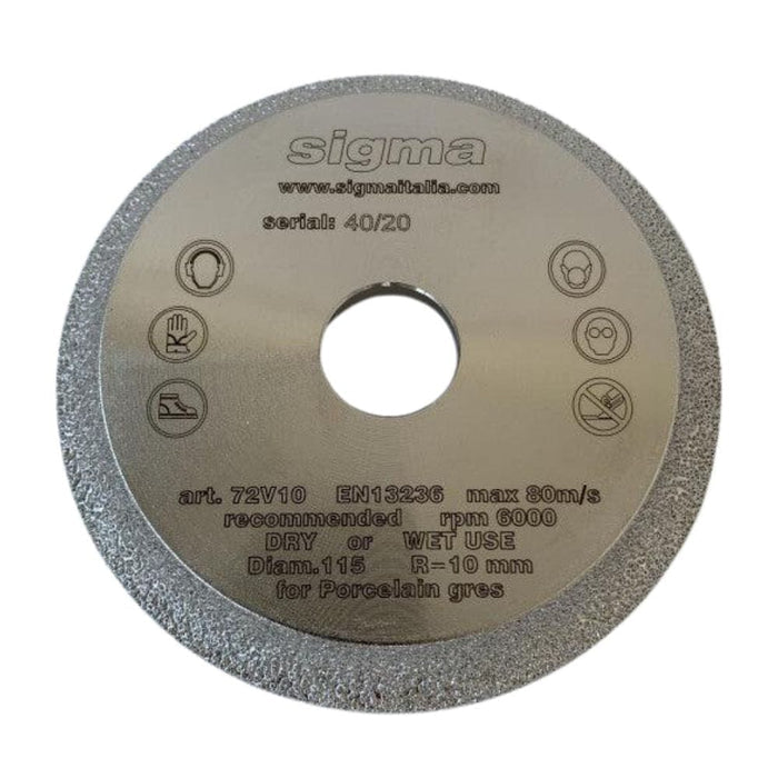 Sigma Electroplated Bullnose Grinding Wheels - detroitdiamondtools