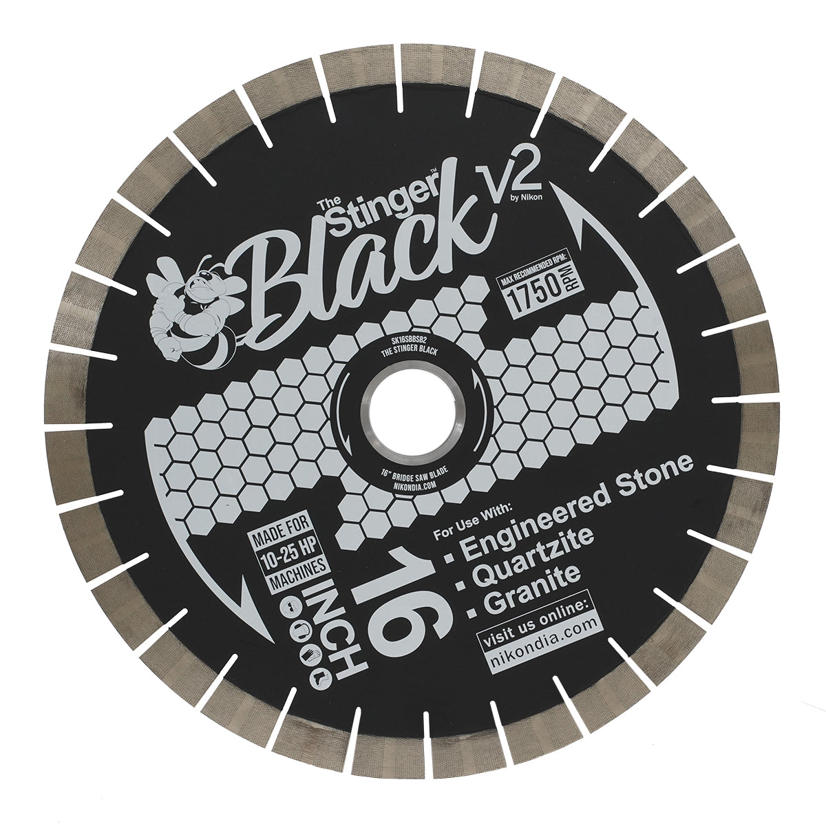 The Stinger BLACK™ V2 Bridge Saw Blade - Detroitdiamondtools