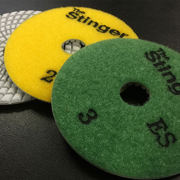 THE STINGER™ 3 STEP ES WET POLISHING PADS - Detroitdiamondtools