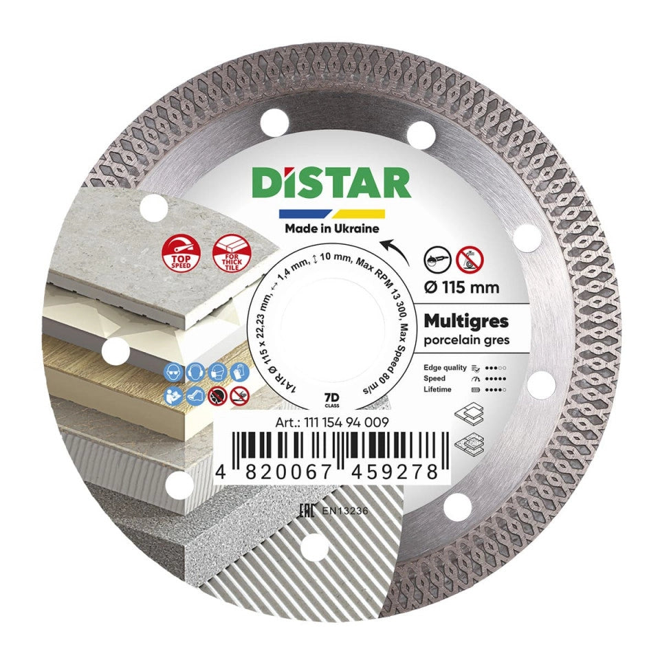 DiSTAR MULTIGRES 1A1R DIAMOND CUTTING BLADE