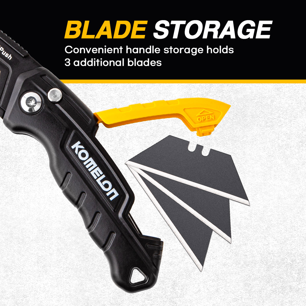 KOMELON FOLDING UTILITY KNIFE - Cutter knife - Detroitdiamondtools