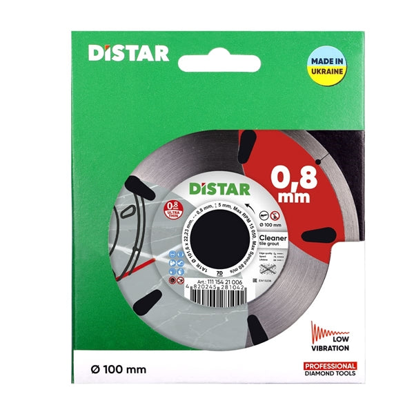 Distar Cleaner diamond blade packaging for 100mm grout cleaning blade