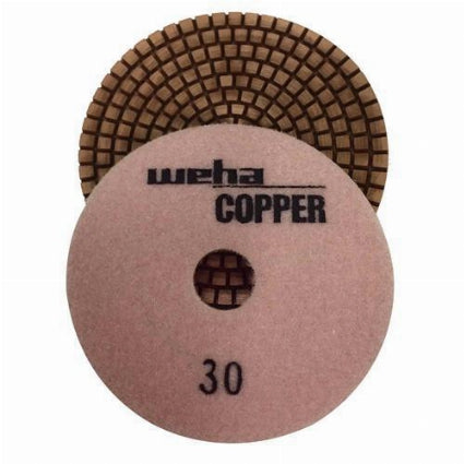 WEHA 4" COPPER DIAMOND POLISHING PADS - Detroitdiamondtools