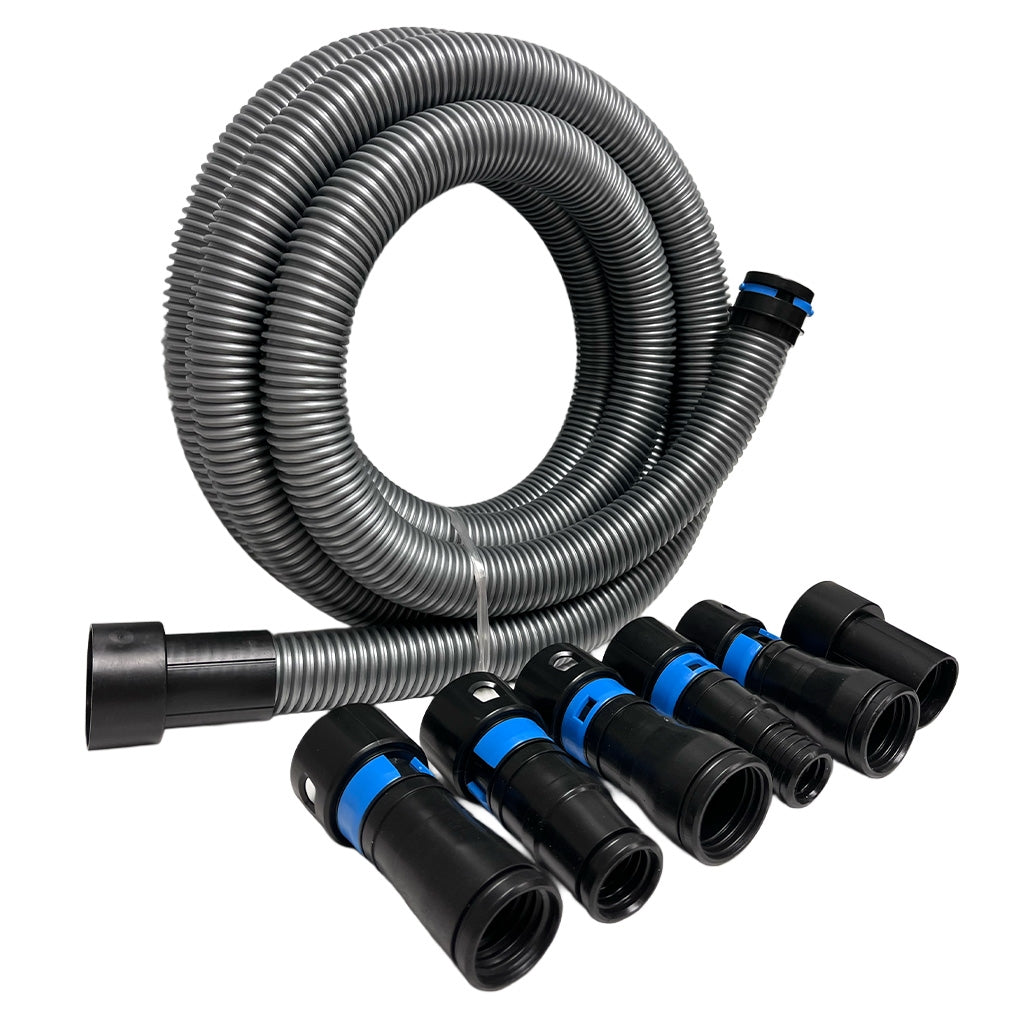 MECHANIC 1 1/4" X 17 FT SHOP VAC HOSE ADAPTER KIT