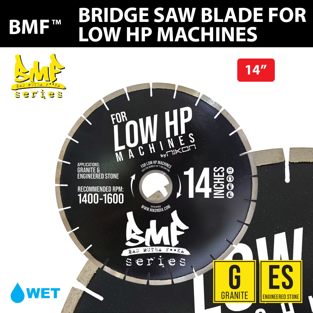 BMF™ SERIES BRIDGE SAW BLADE FOR LOW HP MACHINES - Detroitdiamondtools