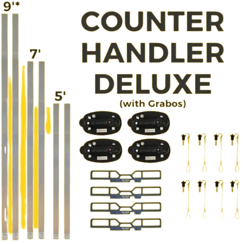 No Lift System Counter Handler Deluxe w/ Grabo PRO - Detroitdiamondtools