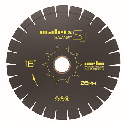 16" Matrix SJ SawJet Blade 26mm - Detroitdiamondtools
