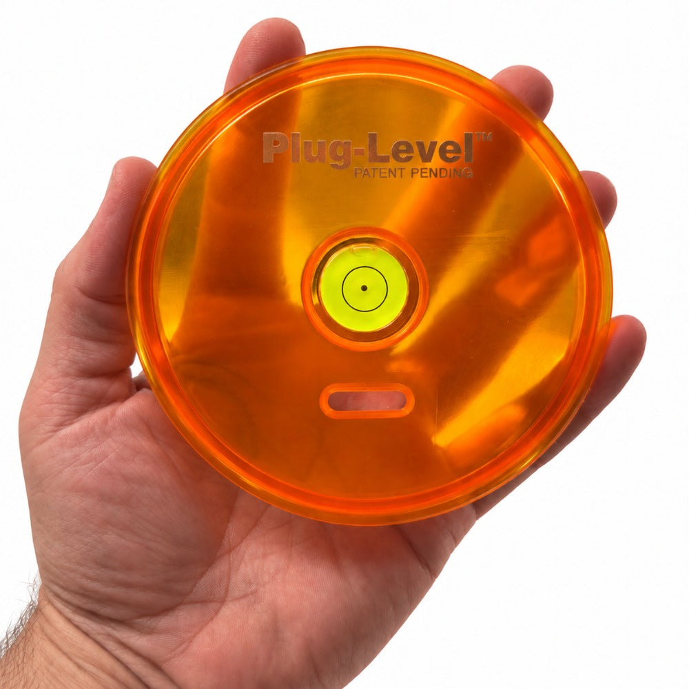 CROWNE TOOLS PLUG-LEVEL™ SHOWER DRAIN PLUG & LEVEL