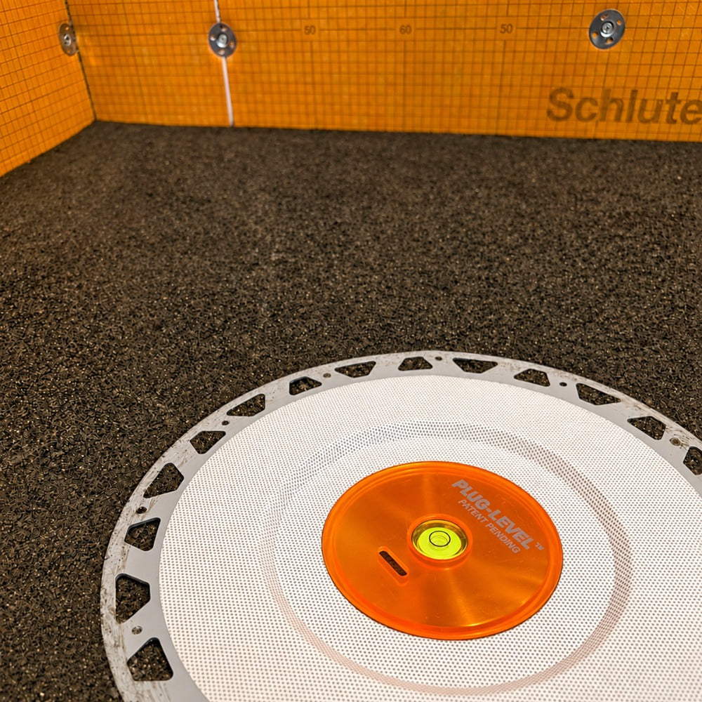 CROWNE TOOLS PLUG-LEVEL™ SHOWER DRAIN PLUG & LEVEL