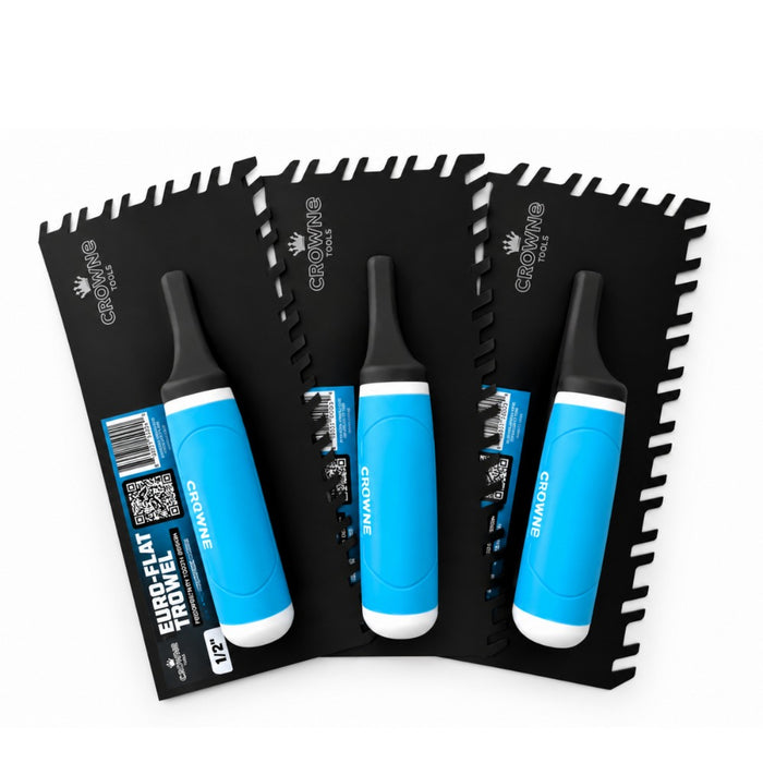 CROWNE TOOLS EURO-FLAT NOTCH TROWEL