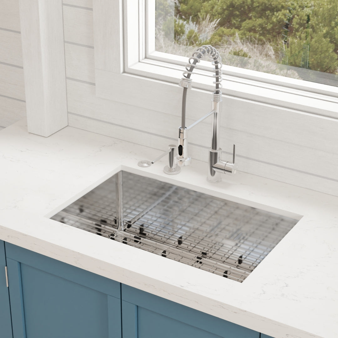 25″ MODERN STAINLESS STEEL UNDERMOUNT KITCHEN SINK | R25R