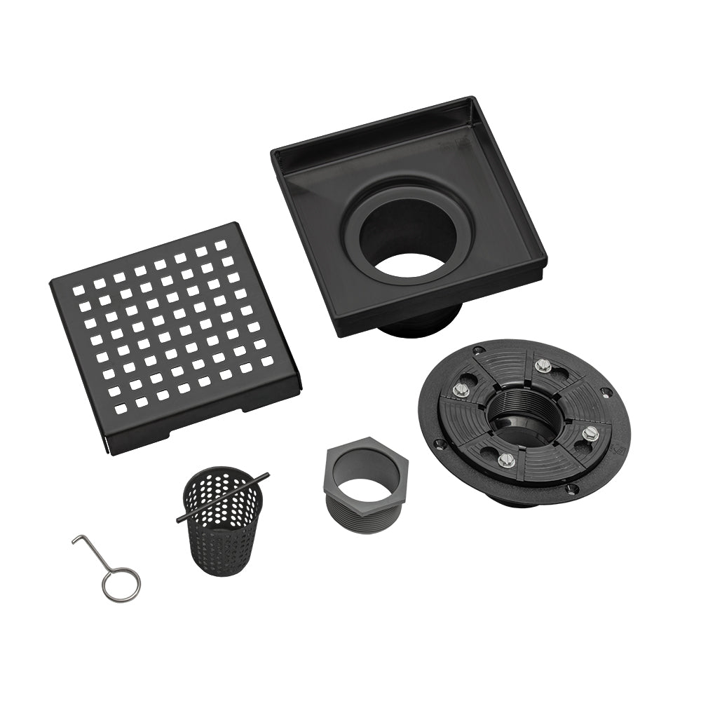 SQUARE SHOWER DRAIN - GRATED DESIGN
