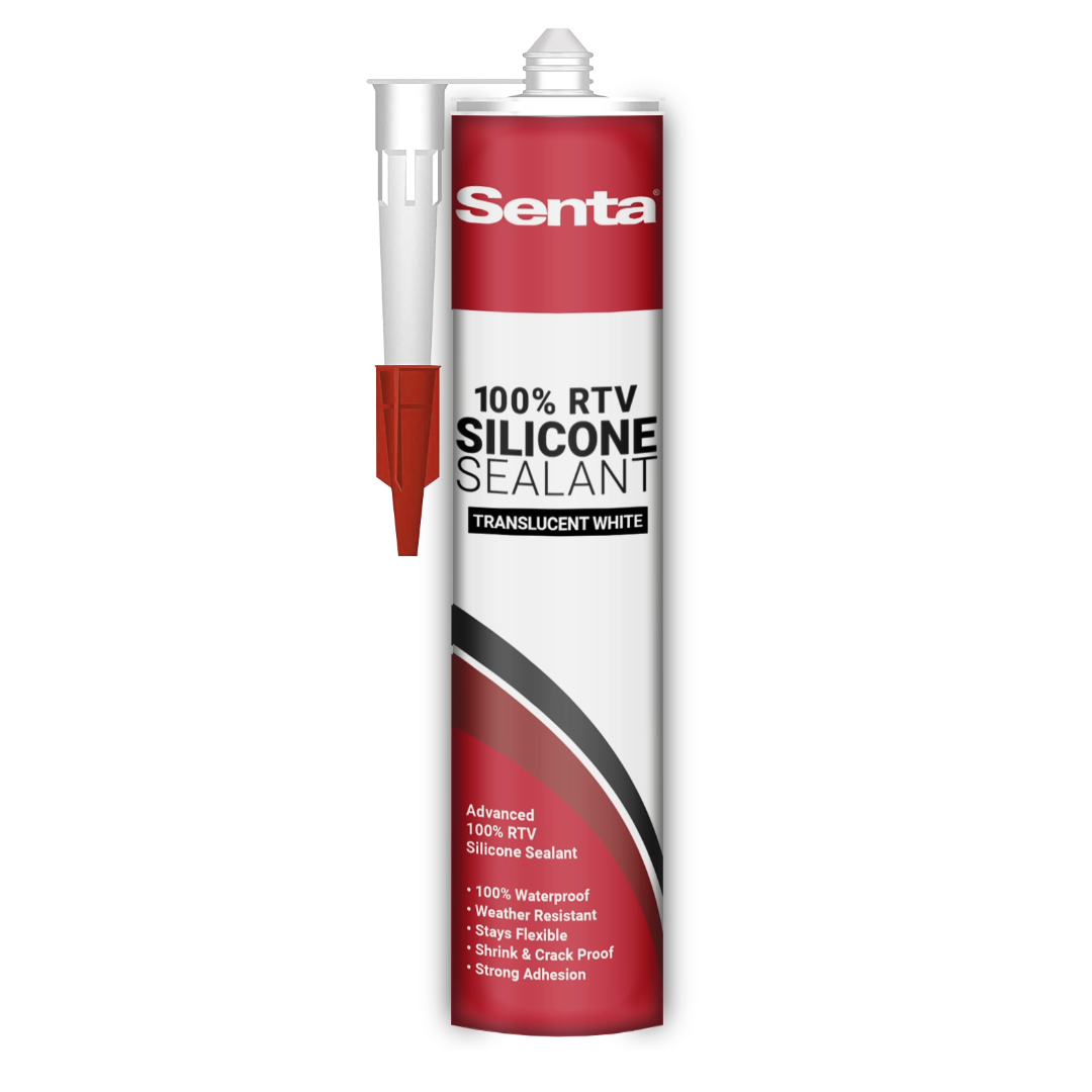 SENTA 100% RTV SILICONE SEALANT - TRANSLUCENT WHITE - Detroitdiamondtools