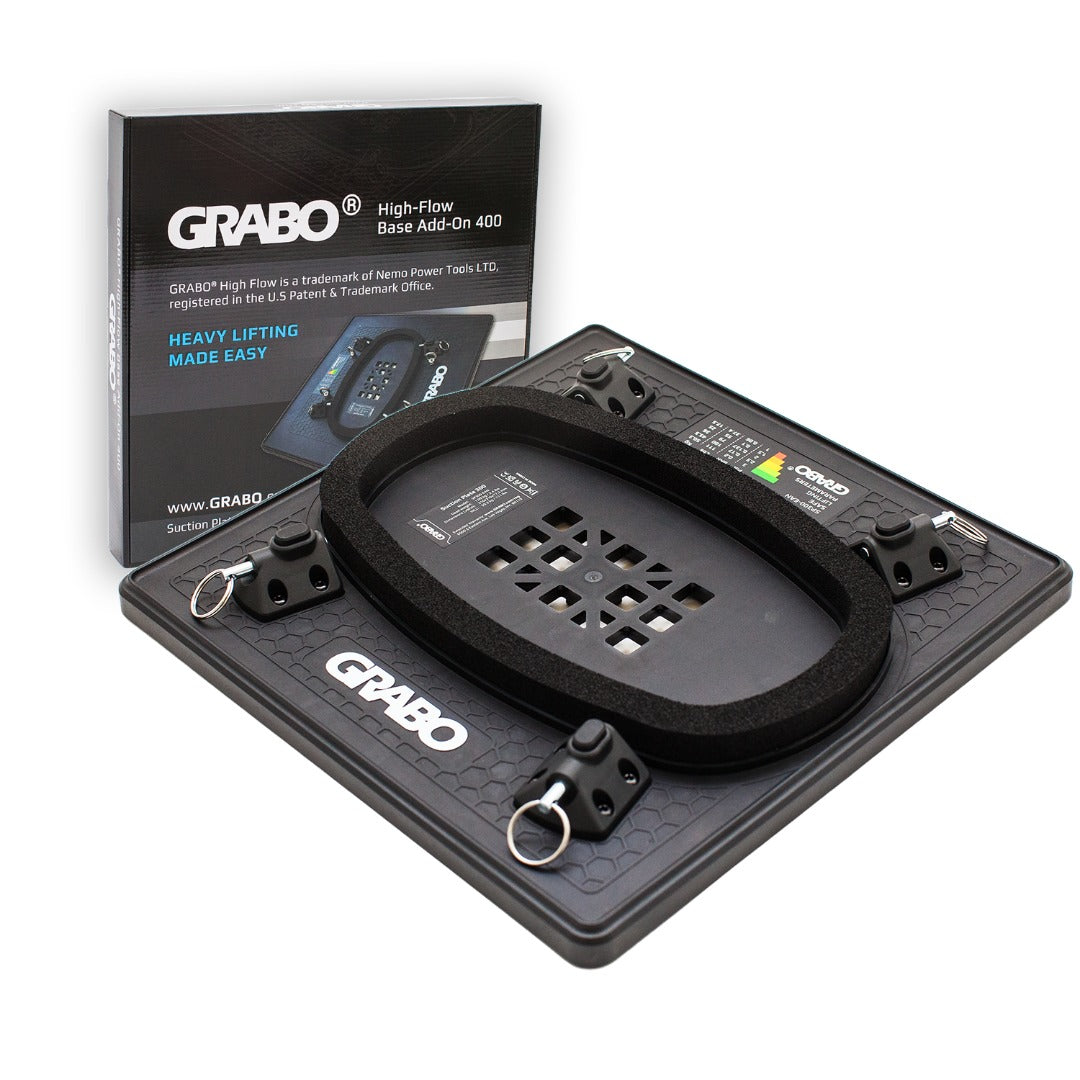grabo high flow suction plate quick lock pin attachment