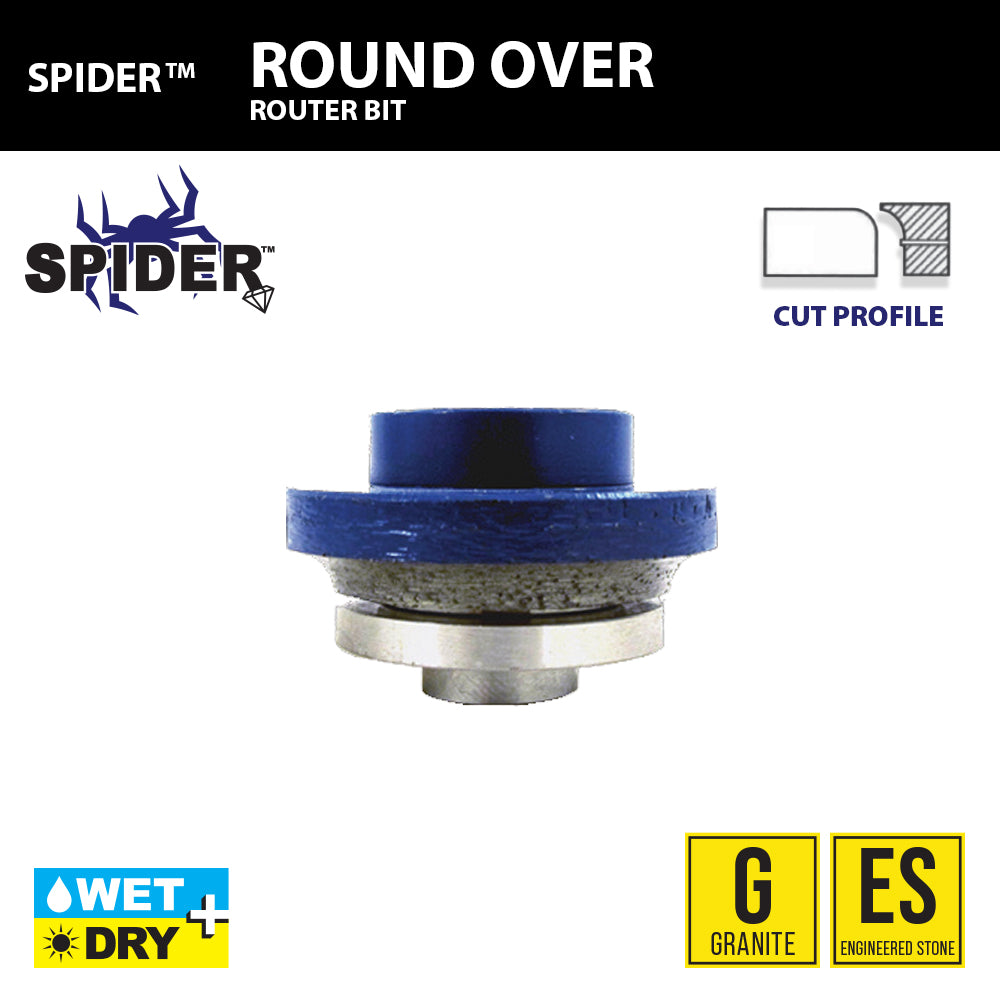SPIDER™ ROUND OVER PROFILE BIT - Detroitdiamondtools