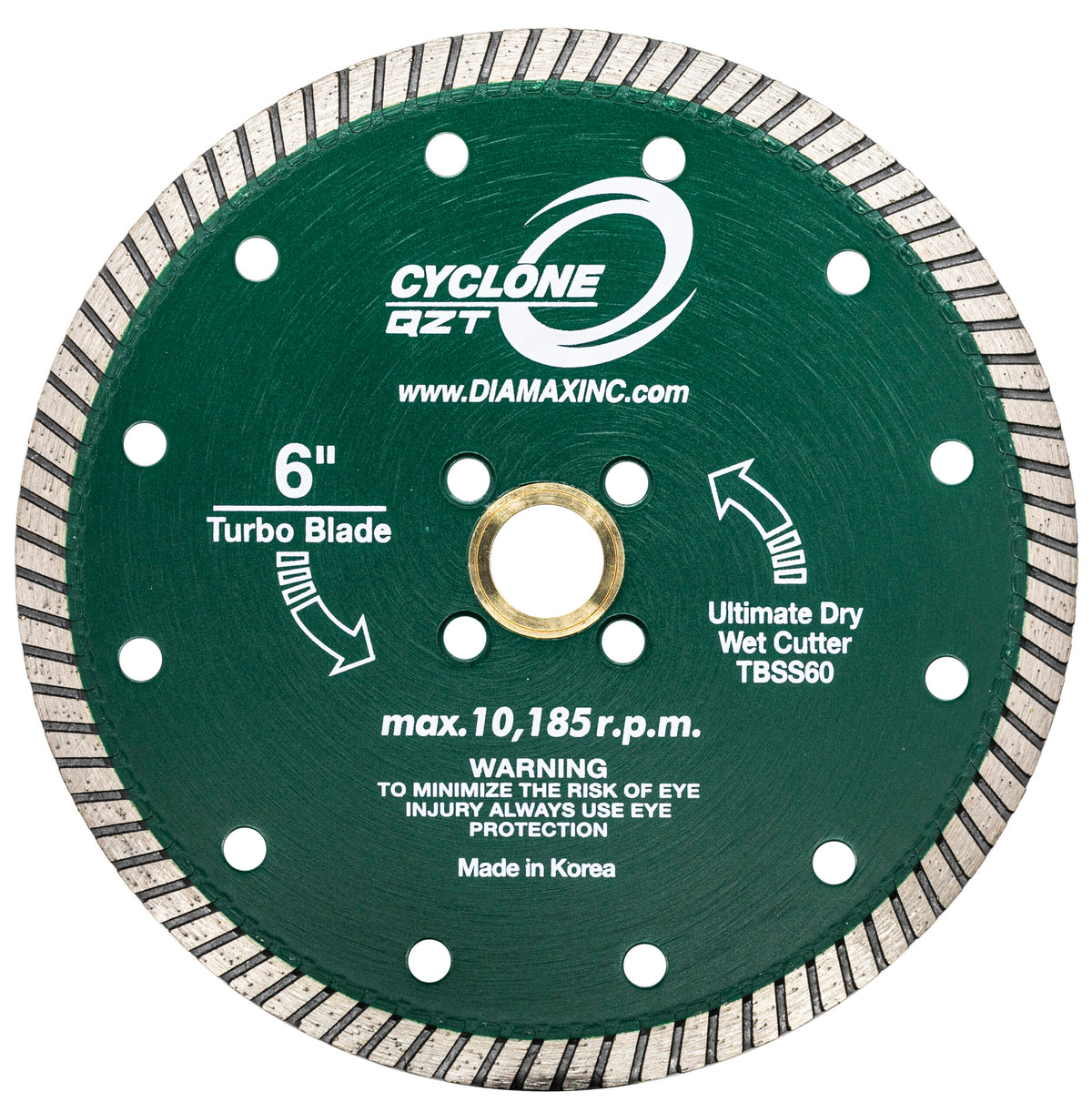 CYCLONE QZT TURBO BLADE - 6" - Detroitdiamondtools