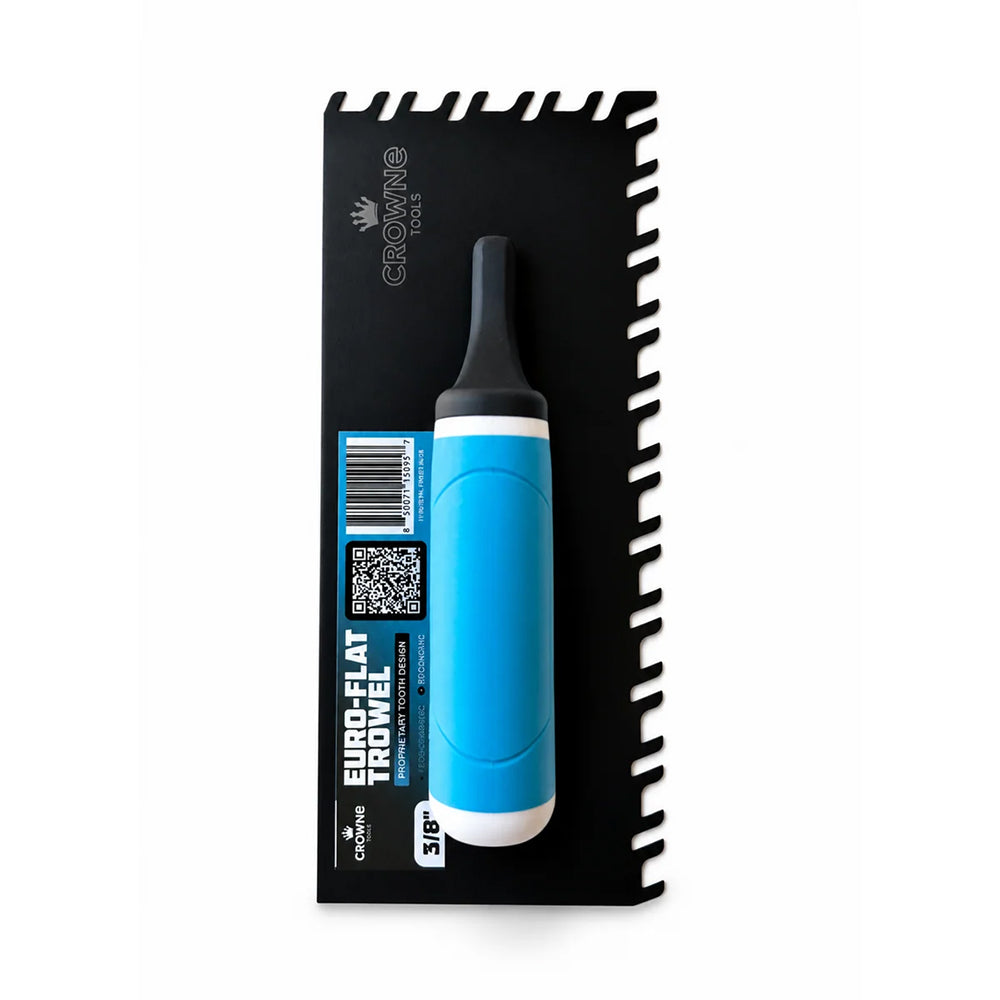 CROWNE TOOLS EURO-FLAT NOTCH TROWEL