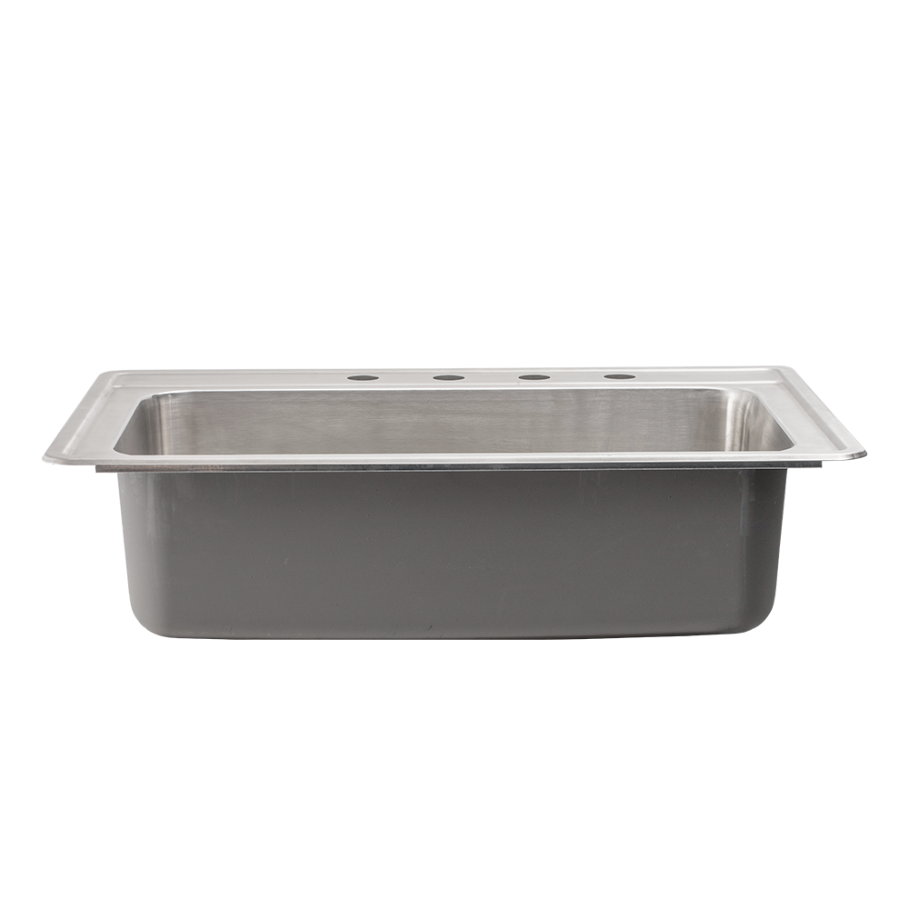 33" Stainless Steel Single Bowl Drop In Kitchen Sink