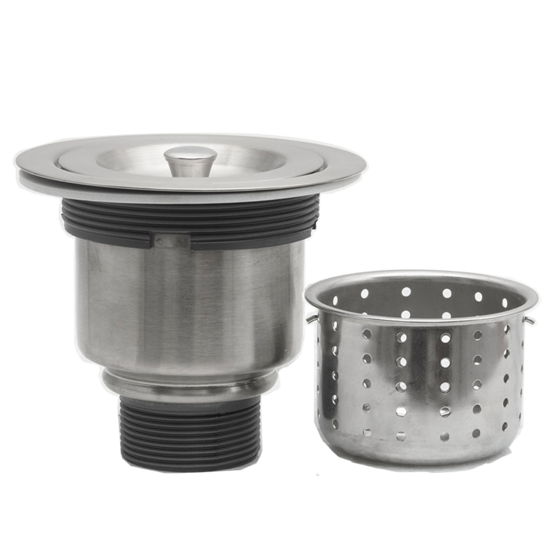 3-1/2" STAINLESS STEEL BASKET STRAINER DRAIN